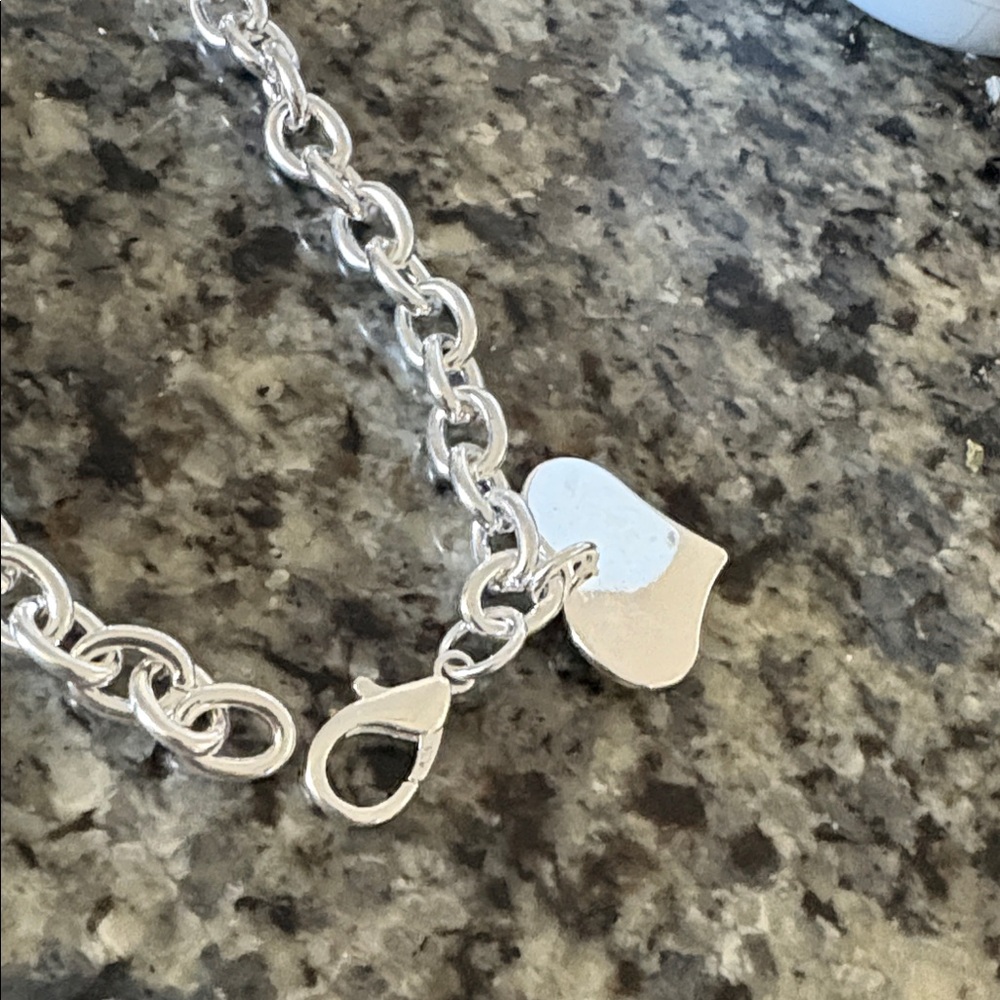 Elegant Silver Heart Necklace